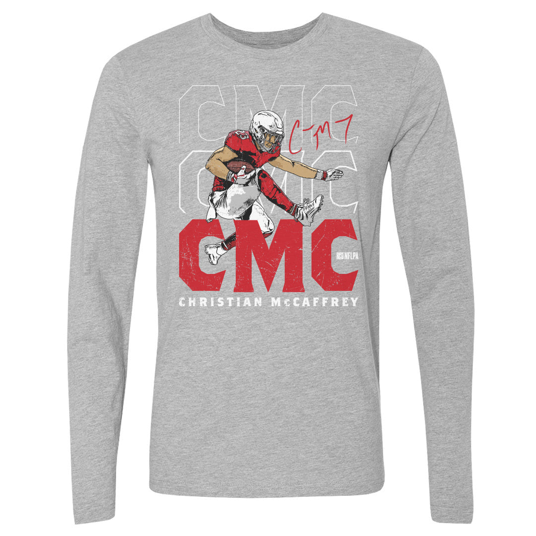 Christian McCaffrey Men&#39;s Long Sleeve T-Shirt | 500 LEVEL