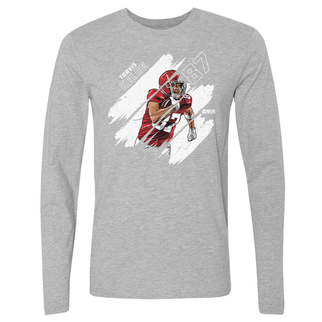 Travis Kelce Men&#39;s Long Sleeve T-Shirt | 500 LEVEL