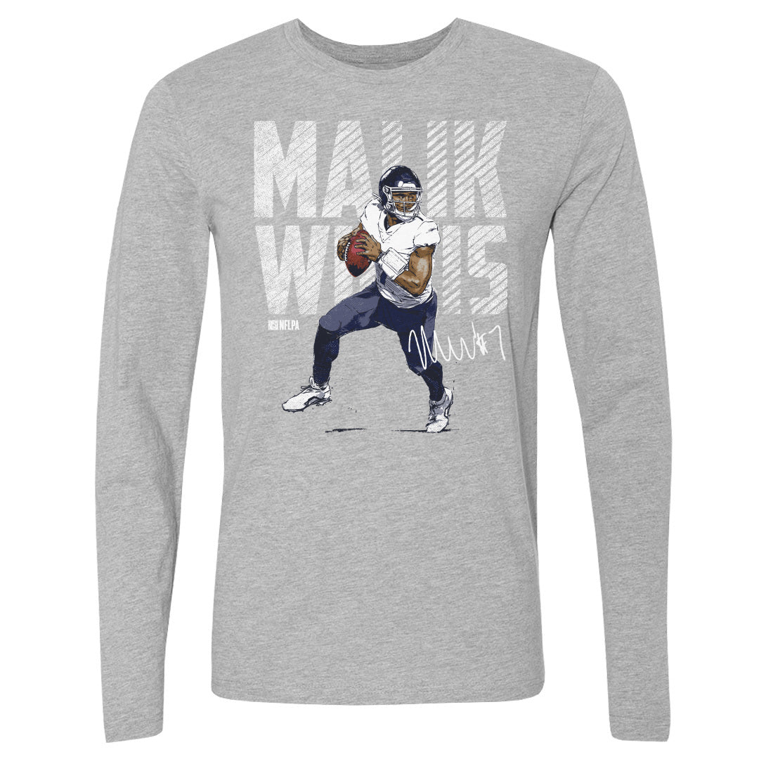 Malik Willis Men&#39;s Long Sleeve T-Shirt | 500 LEVEL