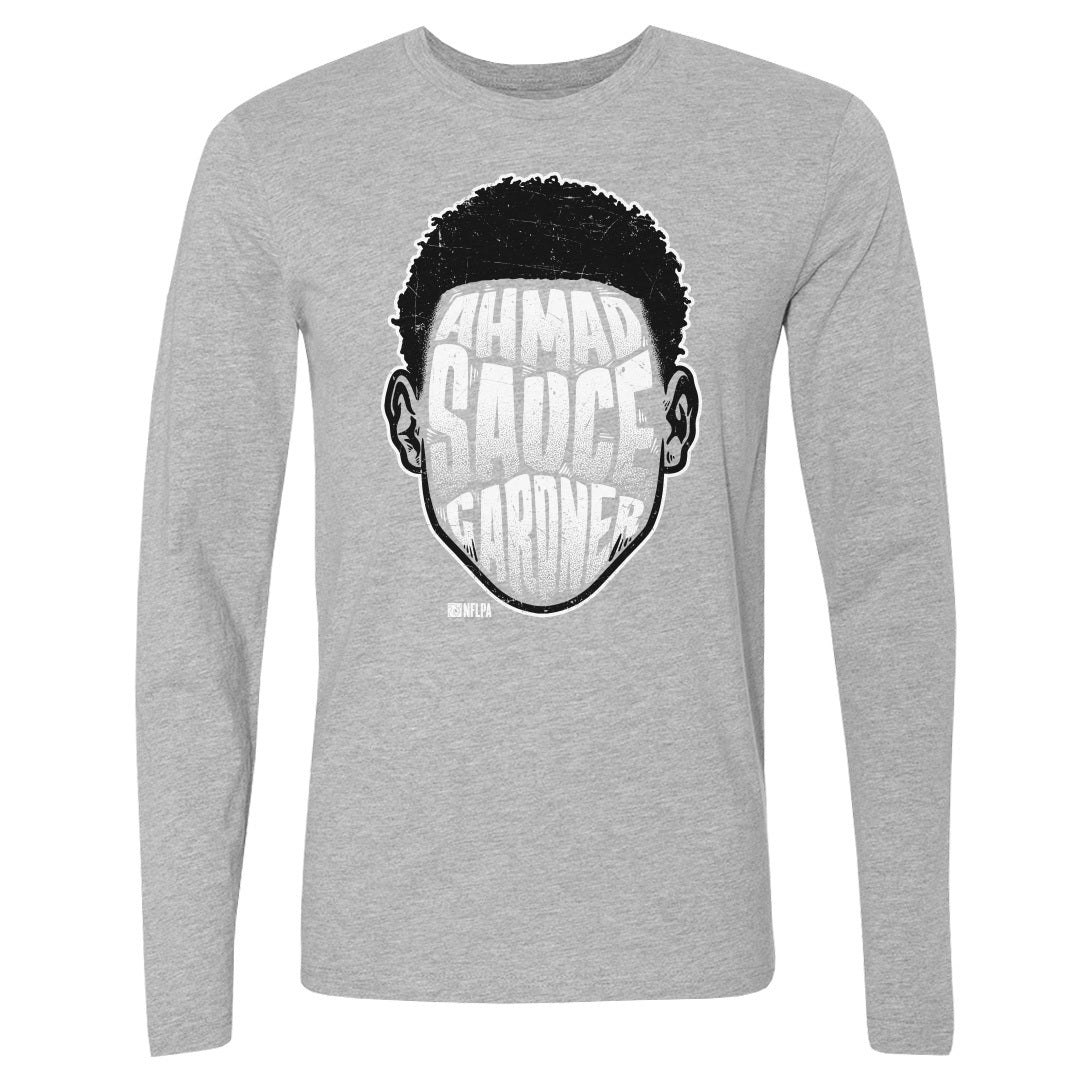 Sauce Gardner Men's Long Sleeve T-Shirt 3601, New York Football Men's Long  Sleeve T-Shirt