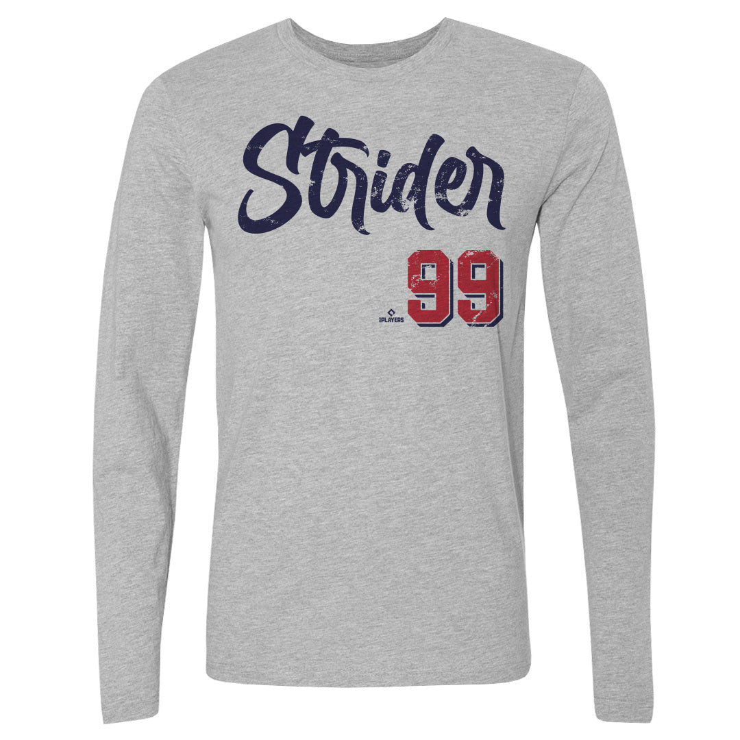 Spencer Strider Men&#39;s Long Sleeve T-Shirt | 500 LEVEL