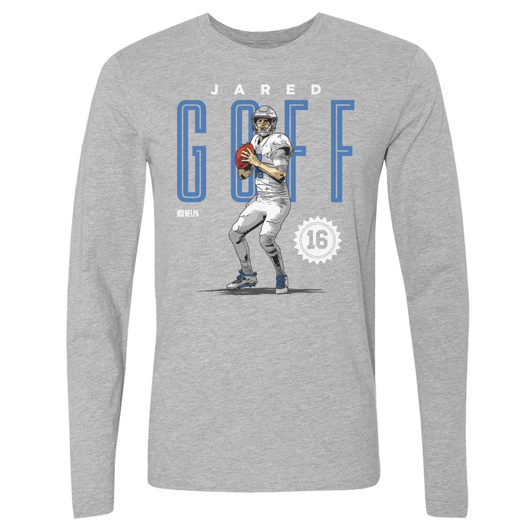 Jared Goff Men&#39;s Long Sleeve T-Shirt | 500 LEVEL