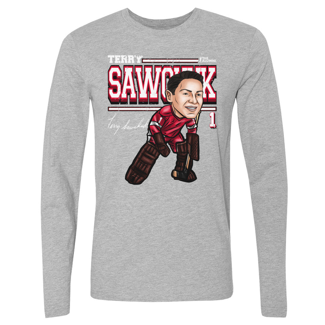 Terry Sawchuk Men&#39;s Long Sleeve T-Shirt | 500 LEVEL