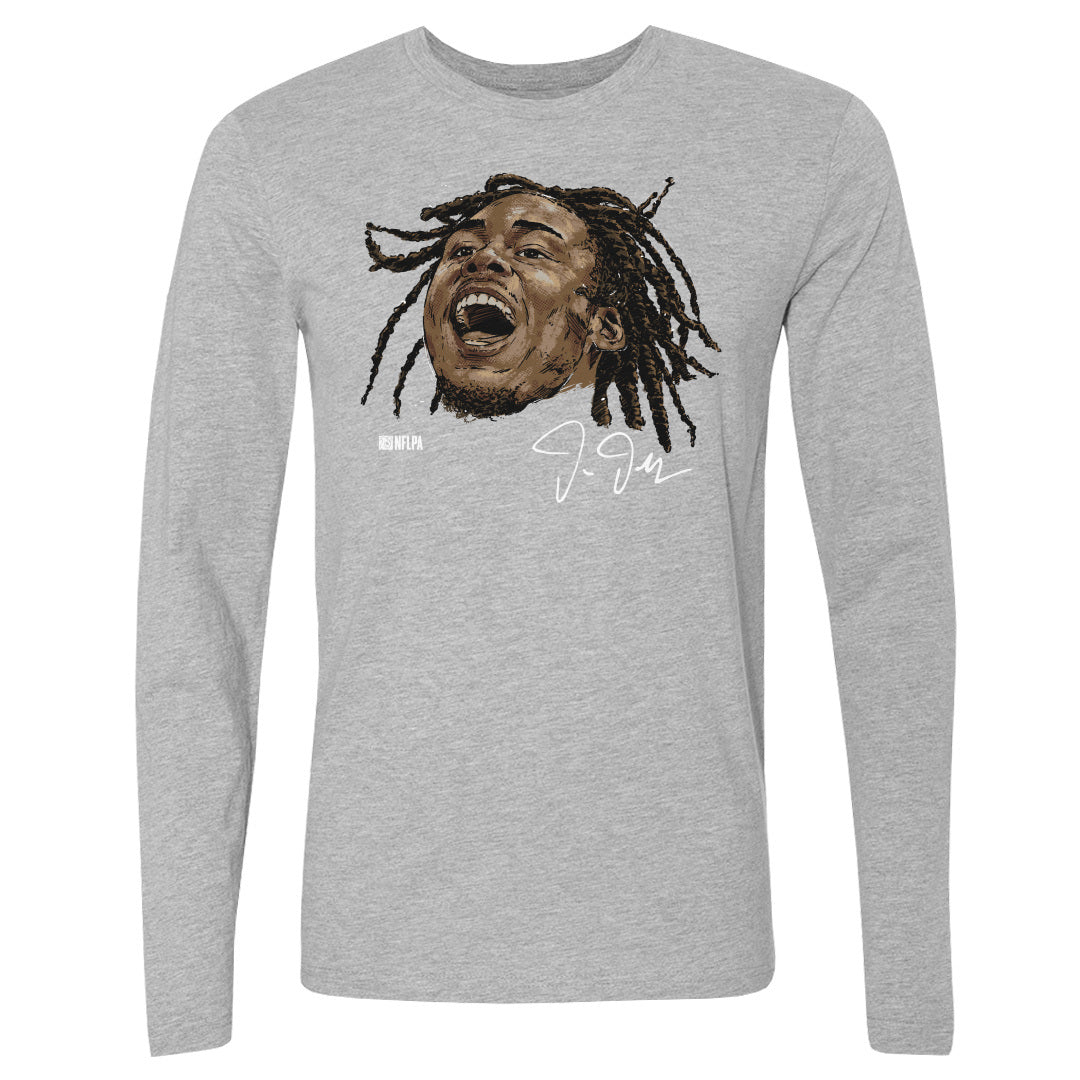 Justin Jefferson Men&#39;s Long Sleeve T-Shirt | 500 LEVEL