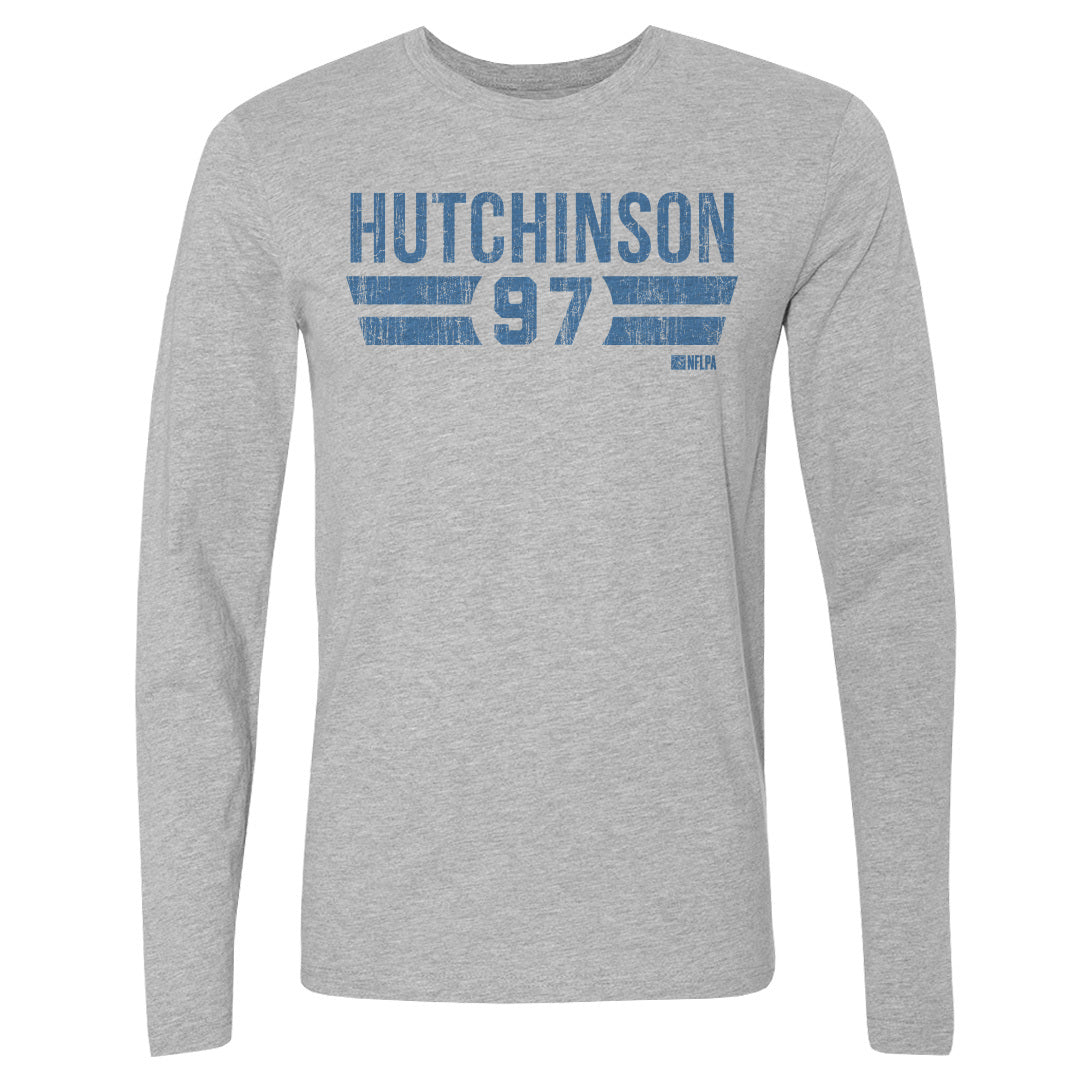 Aidan Hutchinson Men&#39;s Long Sleeve T-Shirt | 500 LEVEL