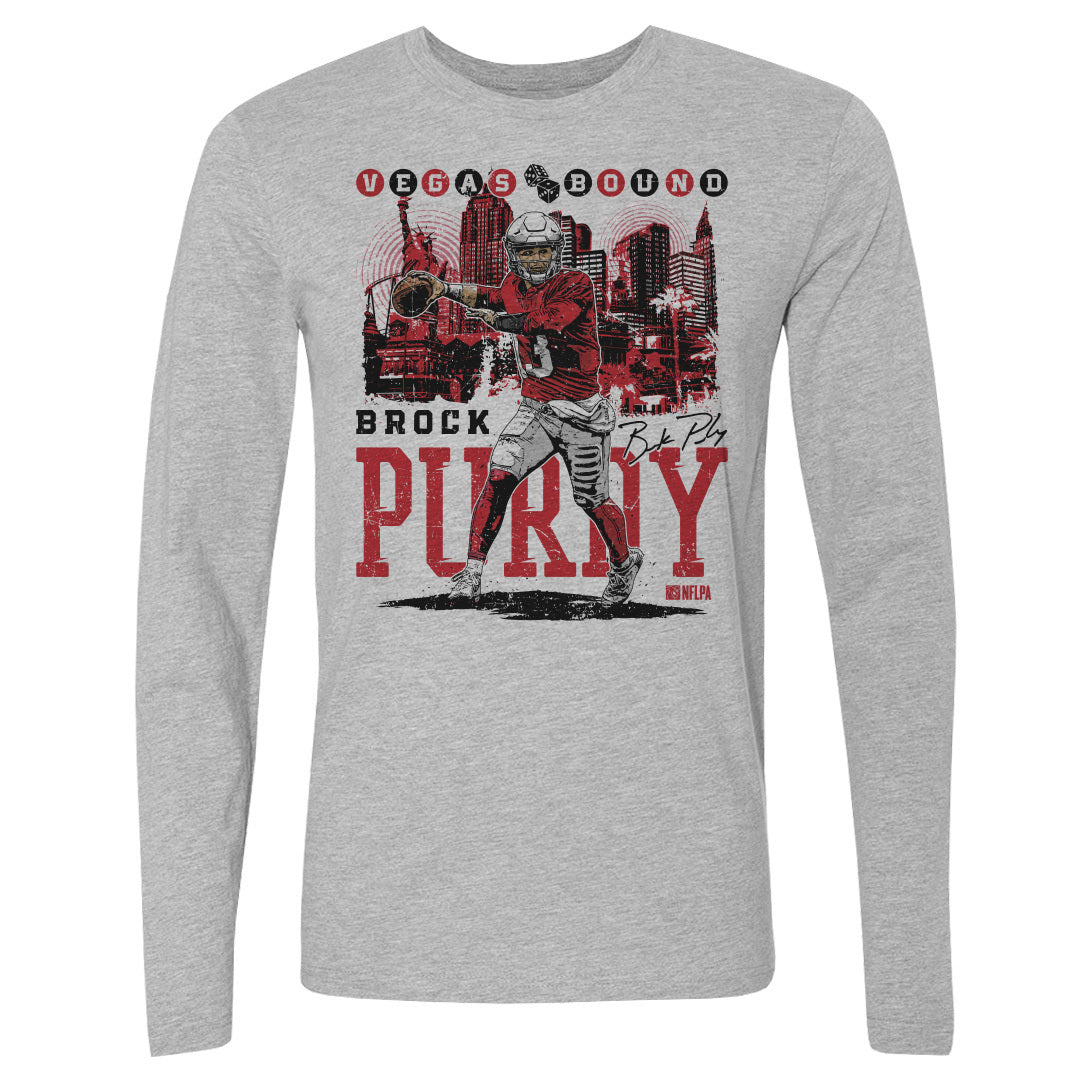 Brock Purdy Men&#39;s Long Sleeve T-Shirt | 500 LEVEL