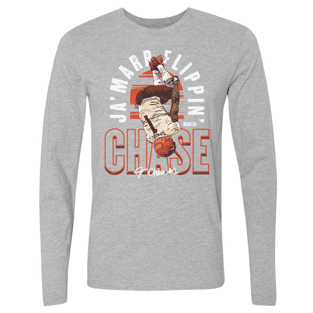 Ja&#39;Marr Chase Men&#39;s Long Sleeve T-Shirt | 500 LEVEL