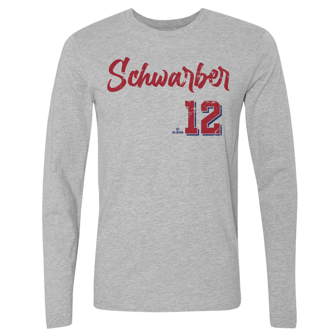 Kyle Schwarber Men&#39;s Long Sleeve T-Shirt | 500 LEVEL