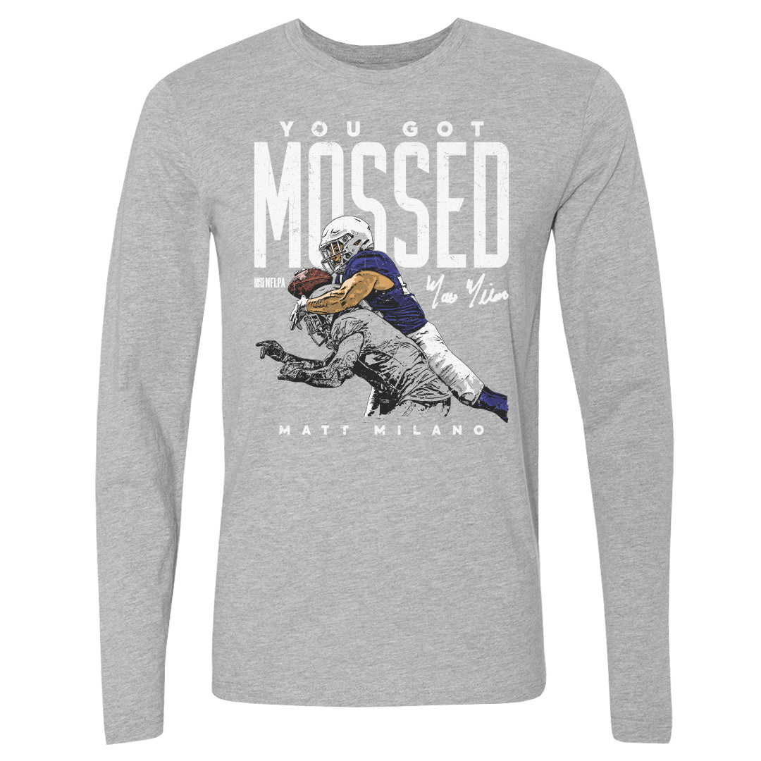 Matt Milano Men's Long Sleeve T-Shirt, Buffalo Football Men's Long Sleeve  T-Shirt