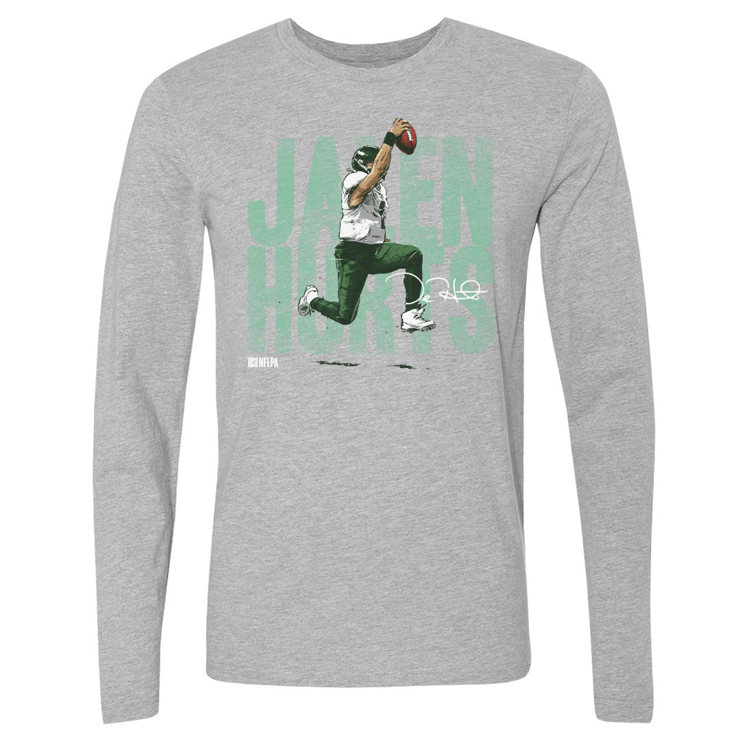 Jalen Hurts Men&#39;s Long Sleeve T-Shirt | 500 LEVEL