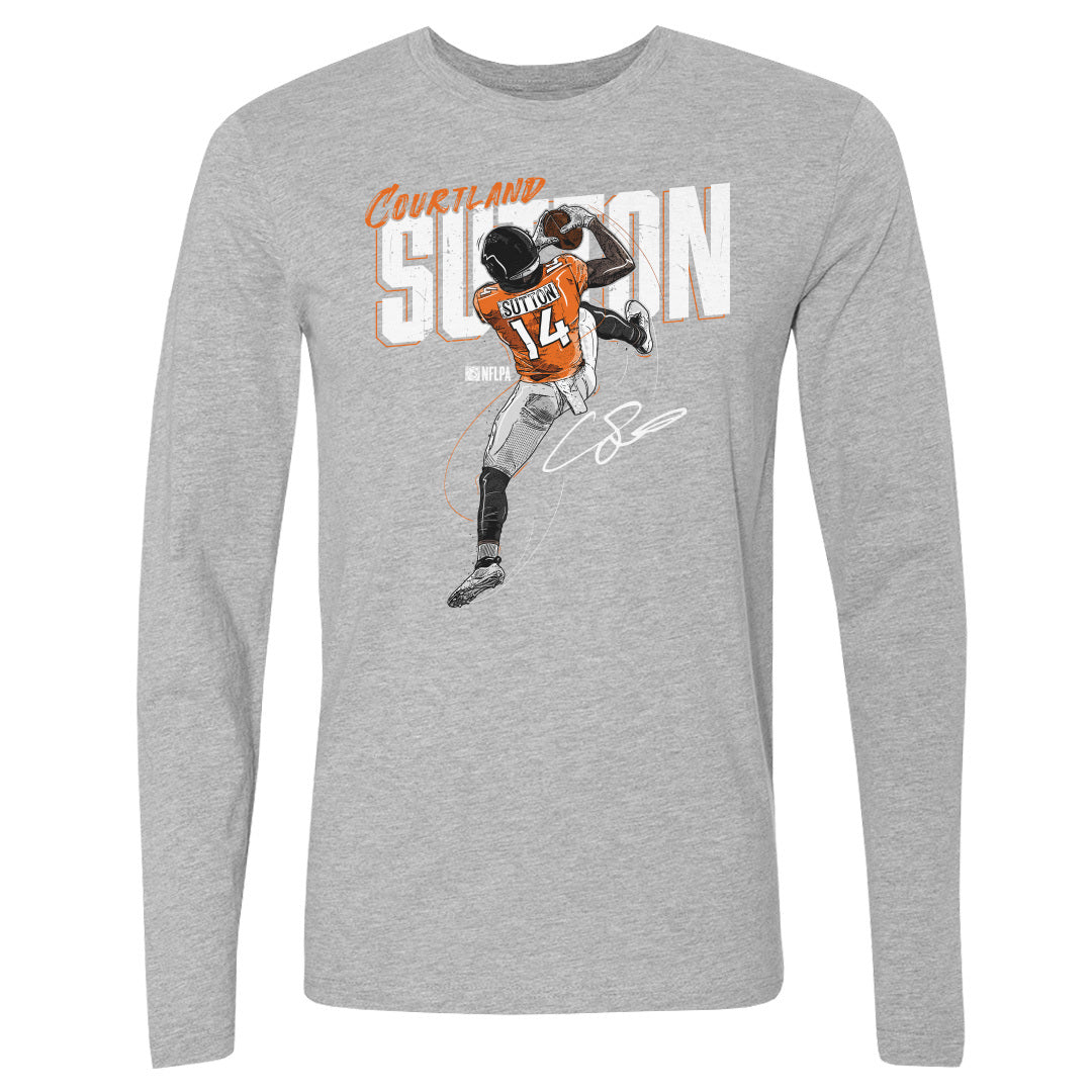 Courtland Sutton Men's Long Sleeve T-Shirt 3601, Denver Football Men's  Long Sleeve T-Shirt