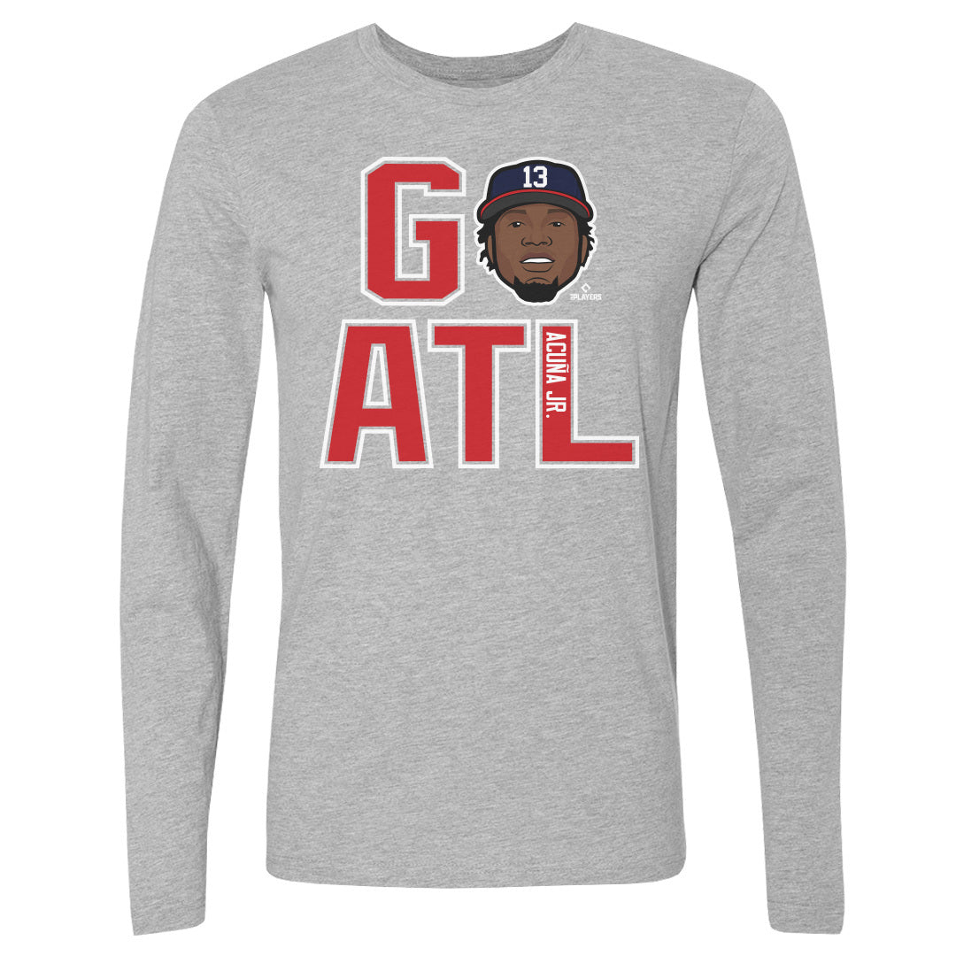 Ronald Acuna Jr. Men&#39;s Long Sleeve T-Shirt | 500 LEVEL