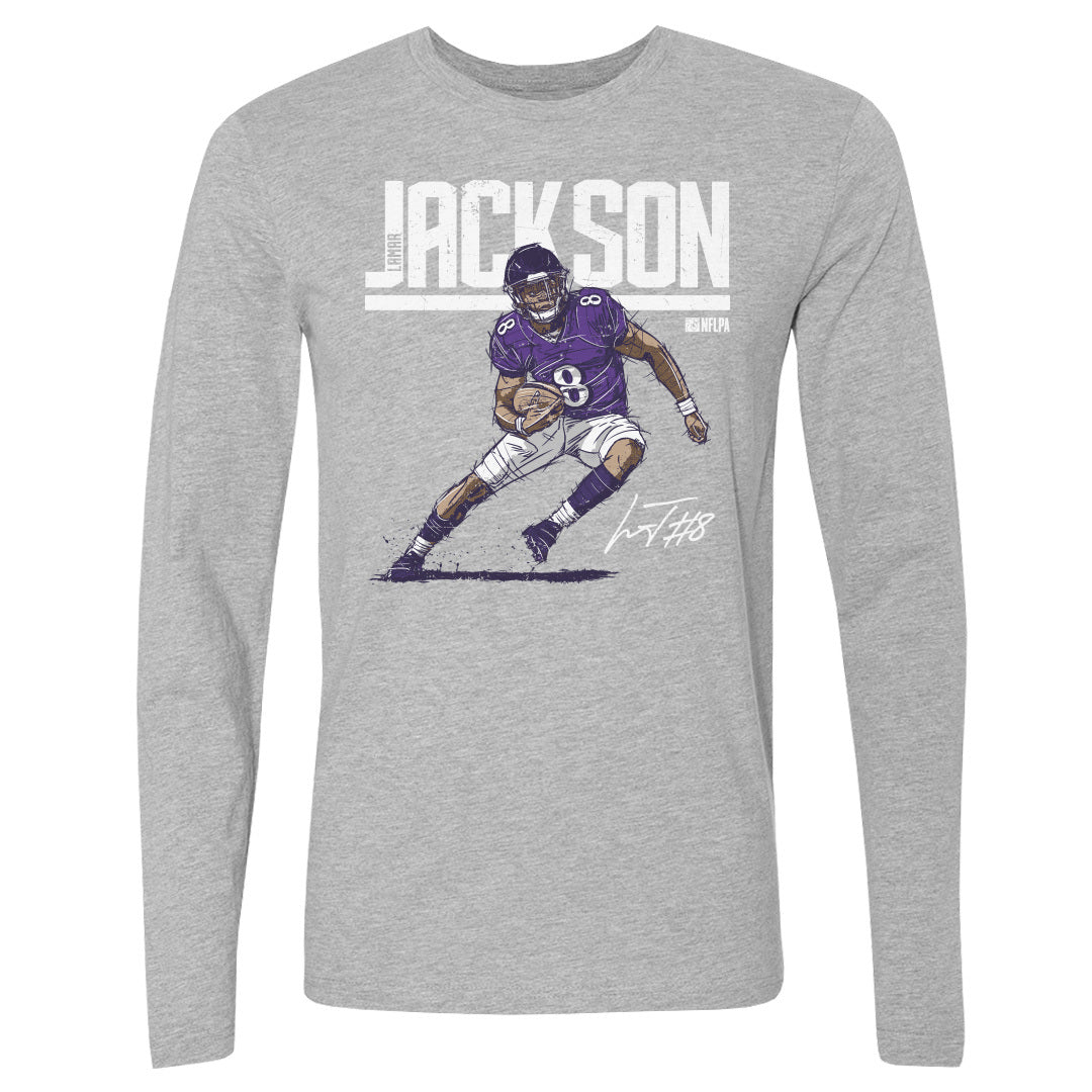 Lamar Jackson Men&#39;s Long Sleeve T-Shirt | 500 LEVEL