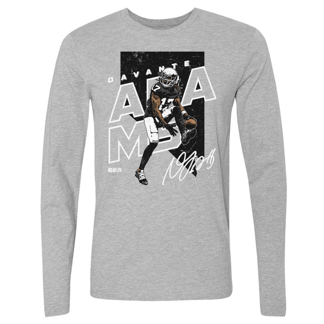 Davante Adams Men&#39;s Long Sleeve T-Shirt | 500 LEVEL