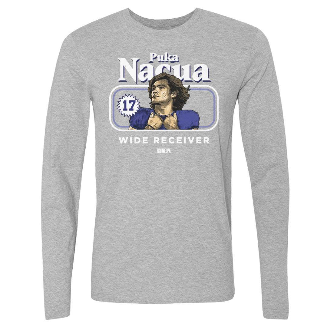 Puka Nacua Men&#39;s Long Sleeve T-Shirt | 500 LEVEL