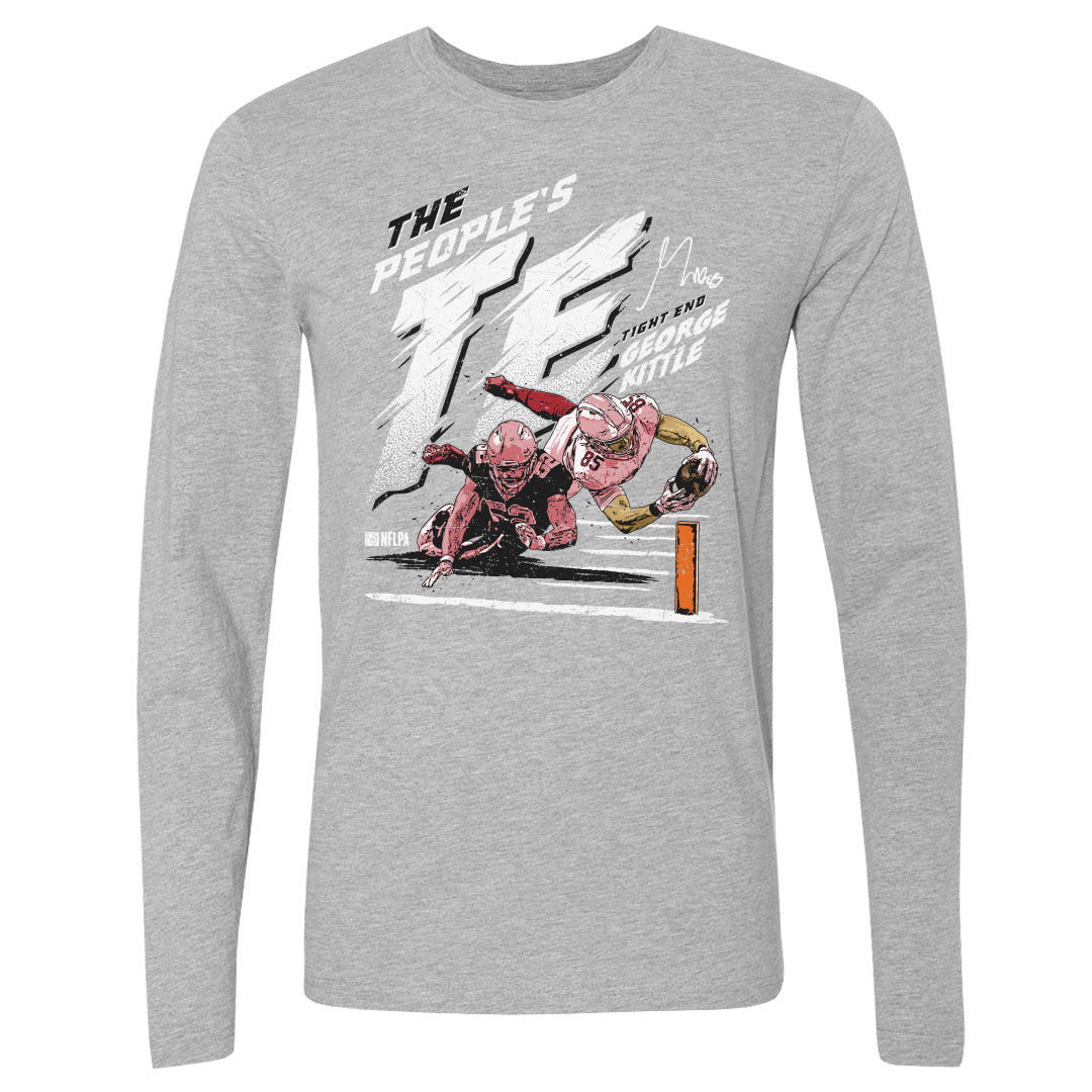 George Kittle Men&#39;s Long Sleeve T-Shirt | 500 LEVEL