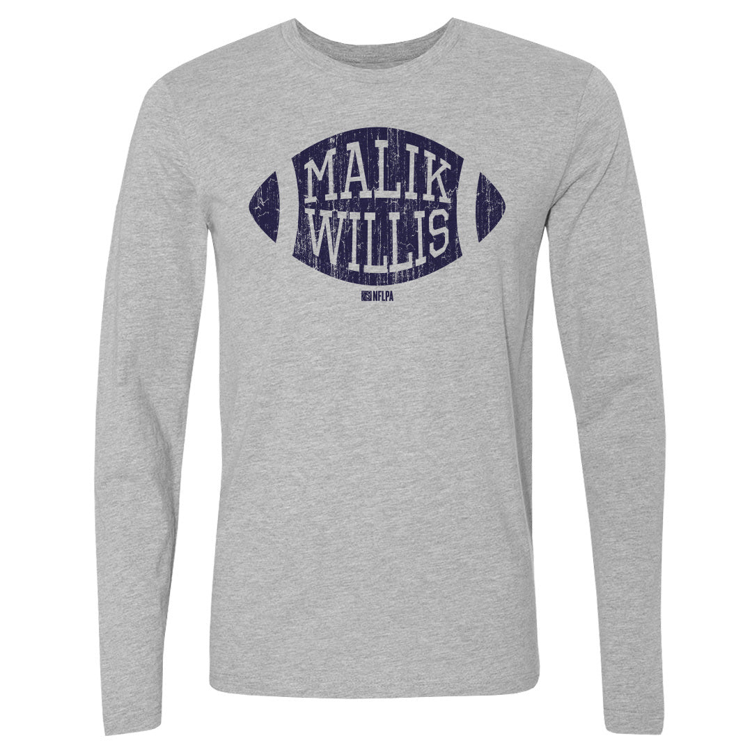 Malik Willis Men&#39;s Long Sleeve T-Shirt | 500 LEVEL