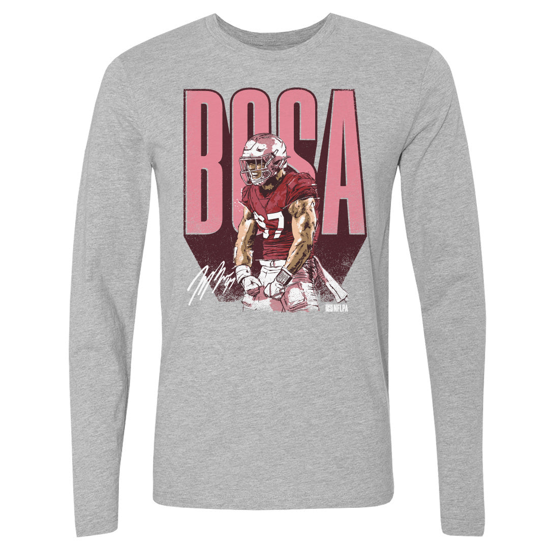 Nick Bosa Men&#39;s Long Sleeve T-Shirt | 500 LEVEL