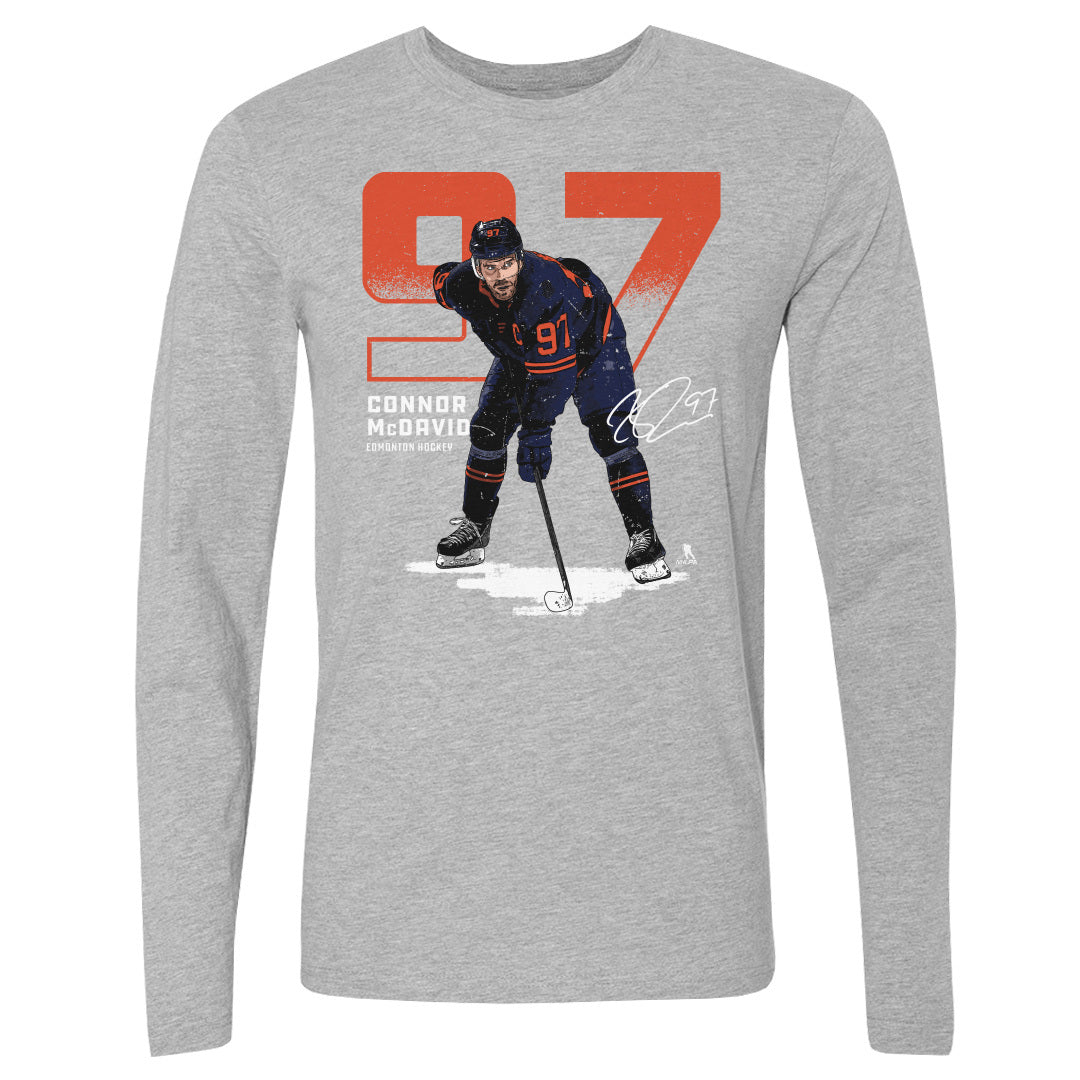 Connor McDavid Men&#39;s Long Sleeve T-Shirt | 500 LEVEL