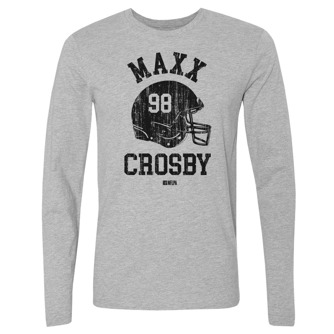 Maxx Crosby Men&#39;s Long Sleeve T-Shirt | 500 LEVEL