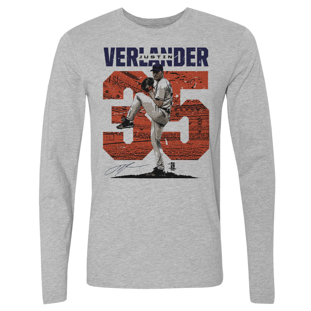 Justin Verlander Men&#39;s Long Sleeve T-Shirt | 500 LEVEL