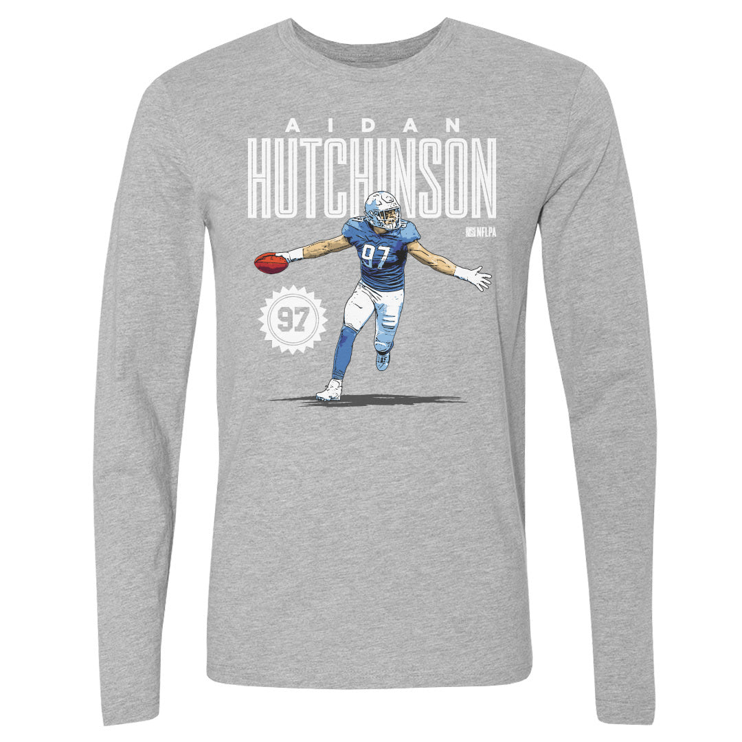 Aidan Hutchinson Men&#39;s Long Sleeve T-Shirt | 500 LEVEL