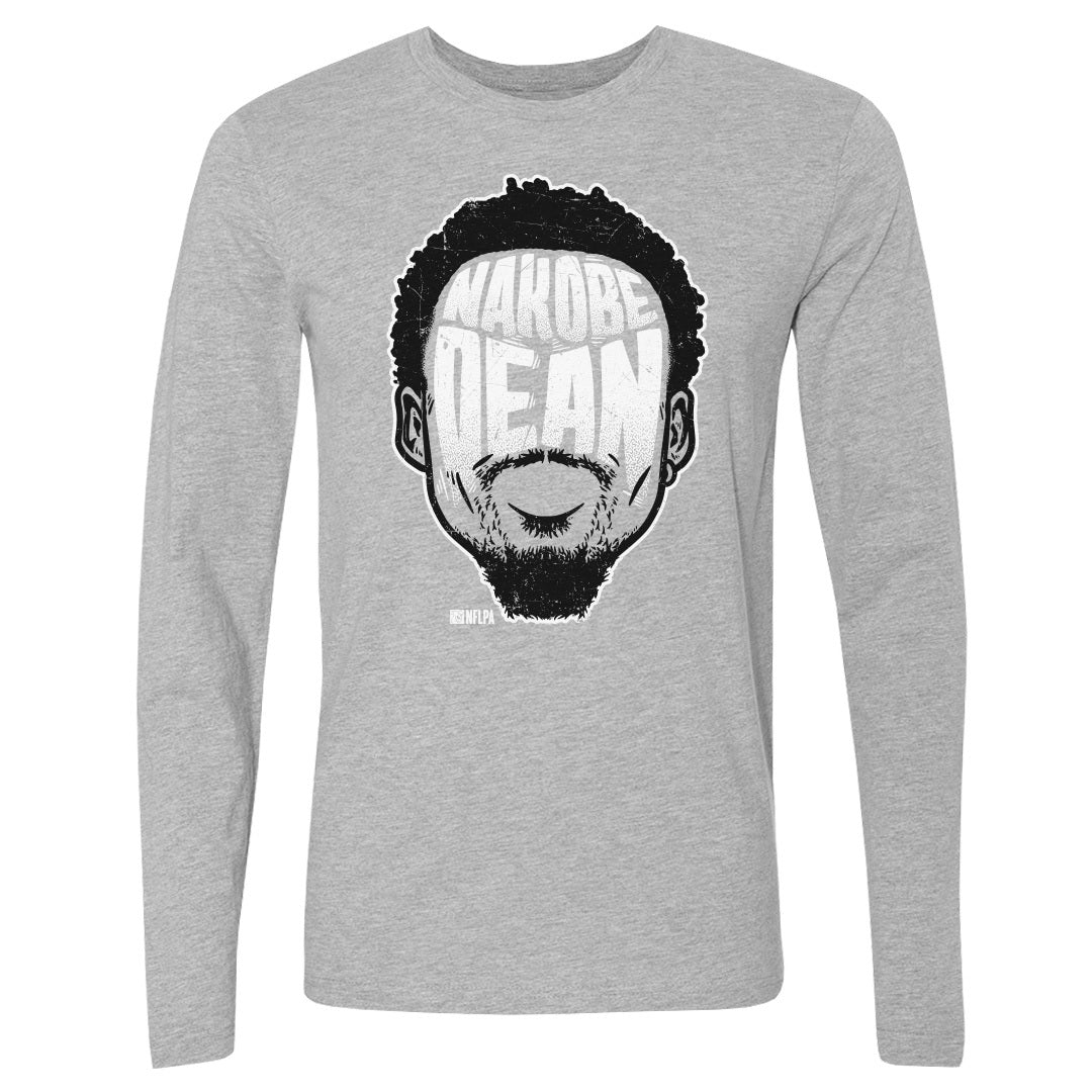 Nakobe Dean Men&#39;s Long Sleeve T-Shirt | 500 LEVEL