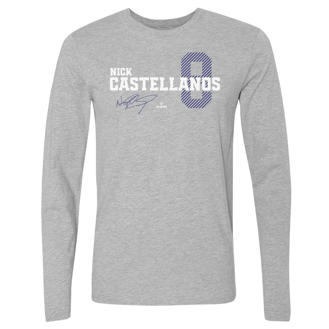 Nick Castellanos Men&#39;s Long Sleeve T-Shirt | 500 LEVEL