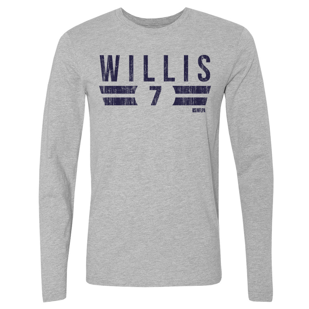 Malik Willis Men&#39;s Long Sleeve T-Shirt | 500 LEVEL