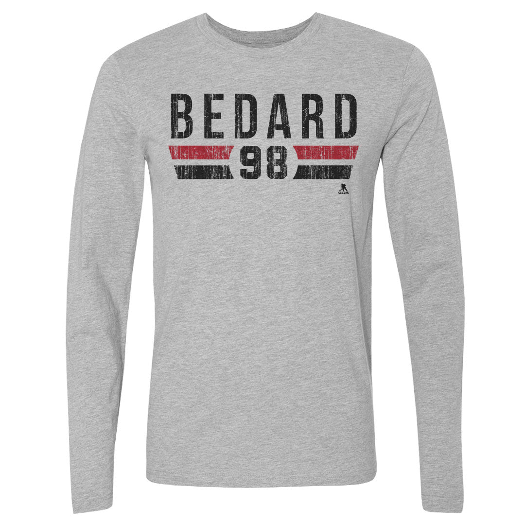 Connor Bedard Men&#39;s Long Sleeve T-Shirt | 500 LEVEL