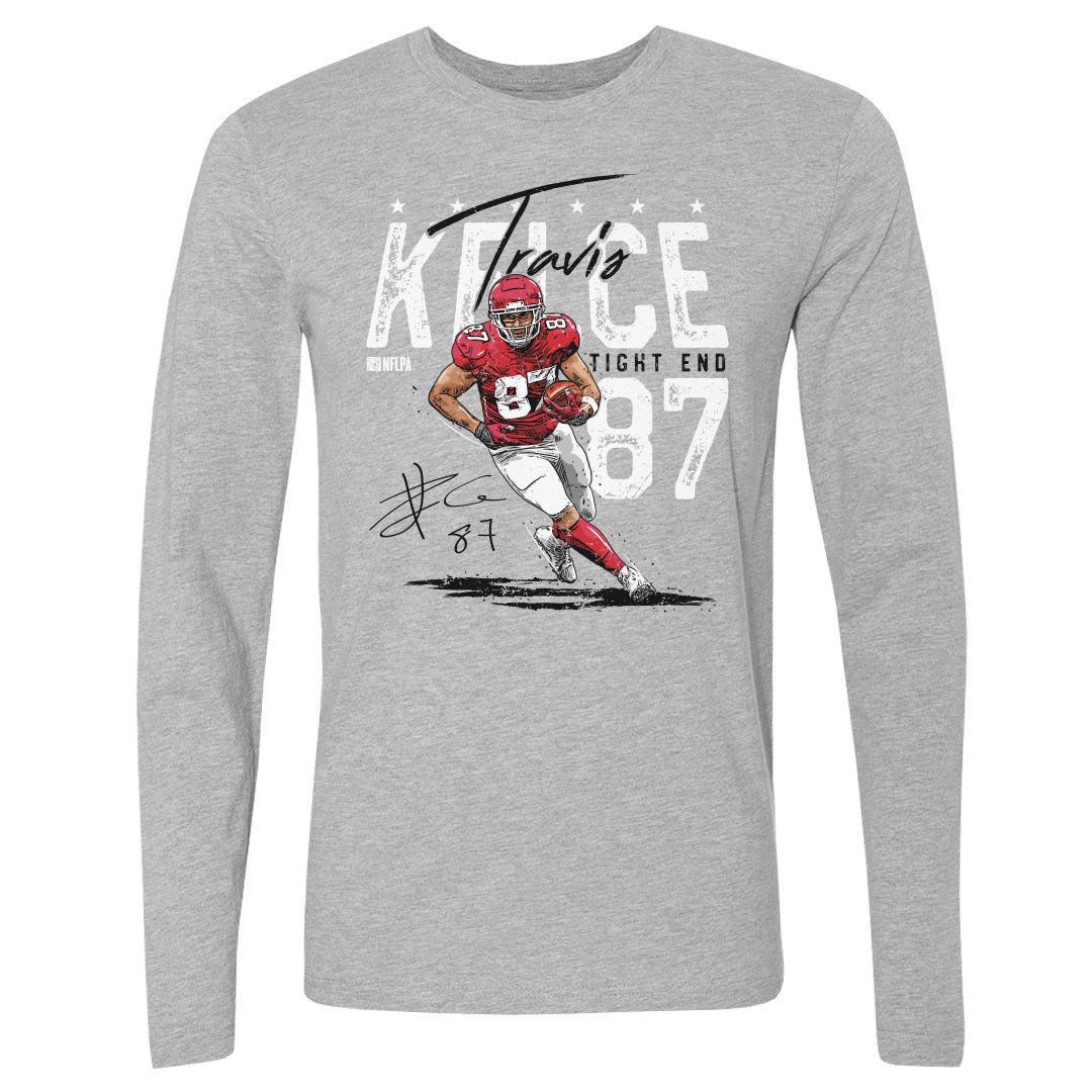 Travis Kelce Men&#39;s Long Sleeve T-Shirt | 500 LEVEL