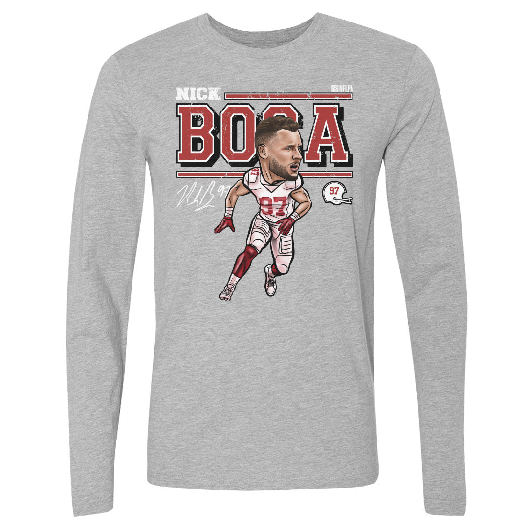 Nick Bosa Men&#39;s Long Sleeve T-Shirt | 500 LEVEL