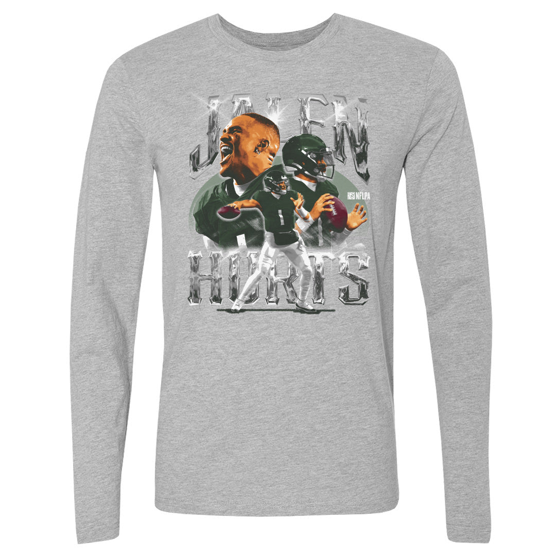 Jalen Hurts Men&#39;s Long Sleeve T-Shirt | 500 LEVEL