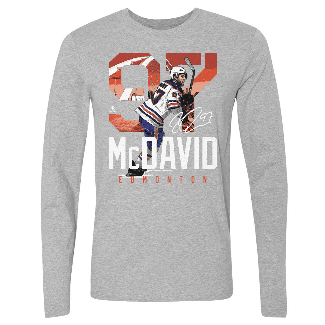 Connor McDavid Men&#39;s Long Sleeve T-Shirt | 500 LEVEL