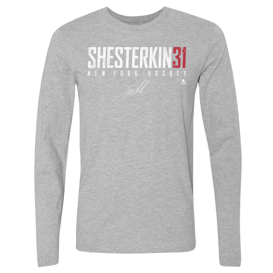 Igor Shesterkin Men&#39;s Long Sleeve T-Shirt | 500 LEVEL