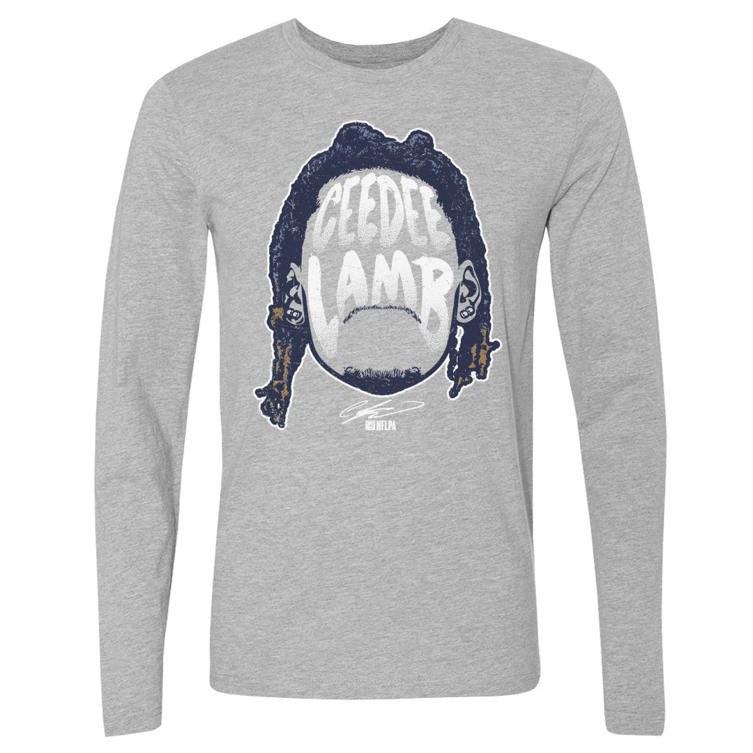 CeeDee Lamb Men&#39;s Long Sleeve T-Shirt | 500 LEVEL