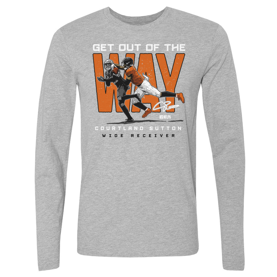 Courtland Sutton Men&#39;s Long Sleeve T-Shirt | 500 LEVEL