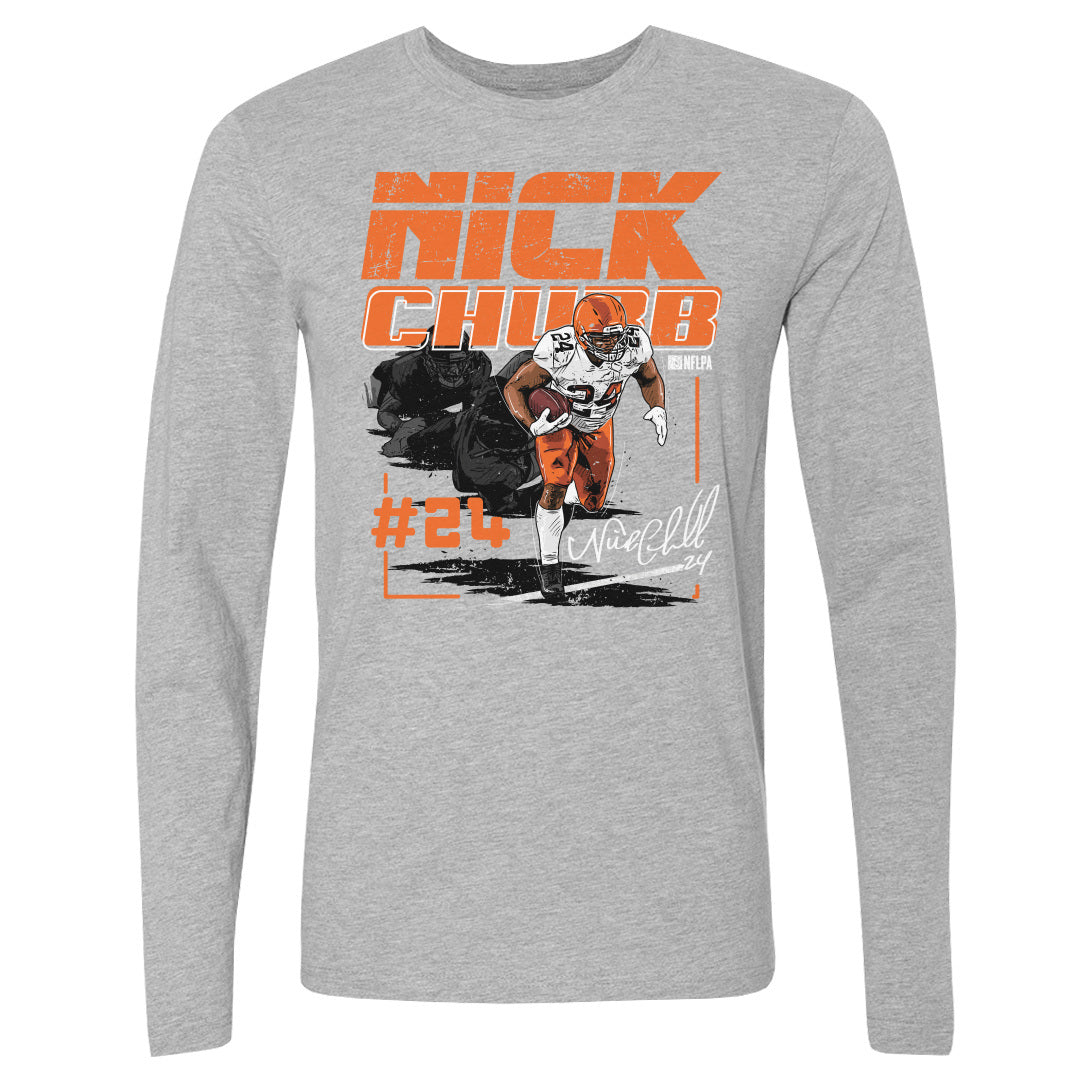 Nick Chubb Men&#39;s Long Sleeve T-Shirt | 500 LEVEL