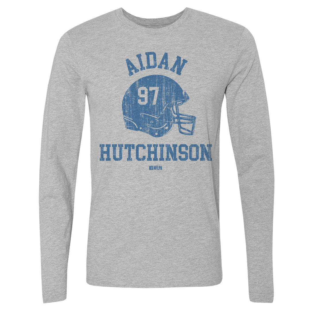 Aidan Hutchinson Men&#39;s Long Sleeve T-Shirt | 500 LEVEL