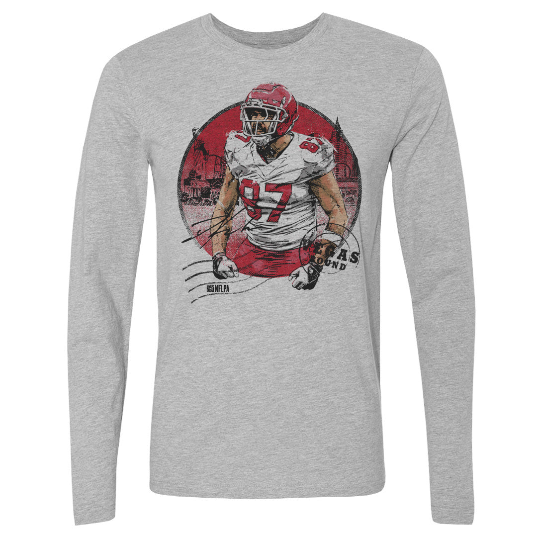 Travis Kelce Men&#39;s Long Sleeve T-Shirt | 500 LEVEL