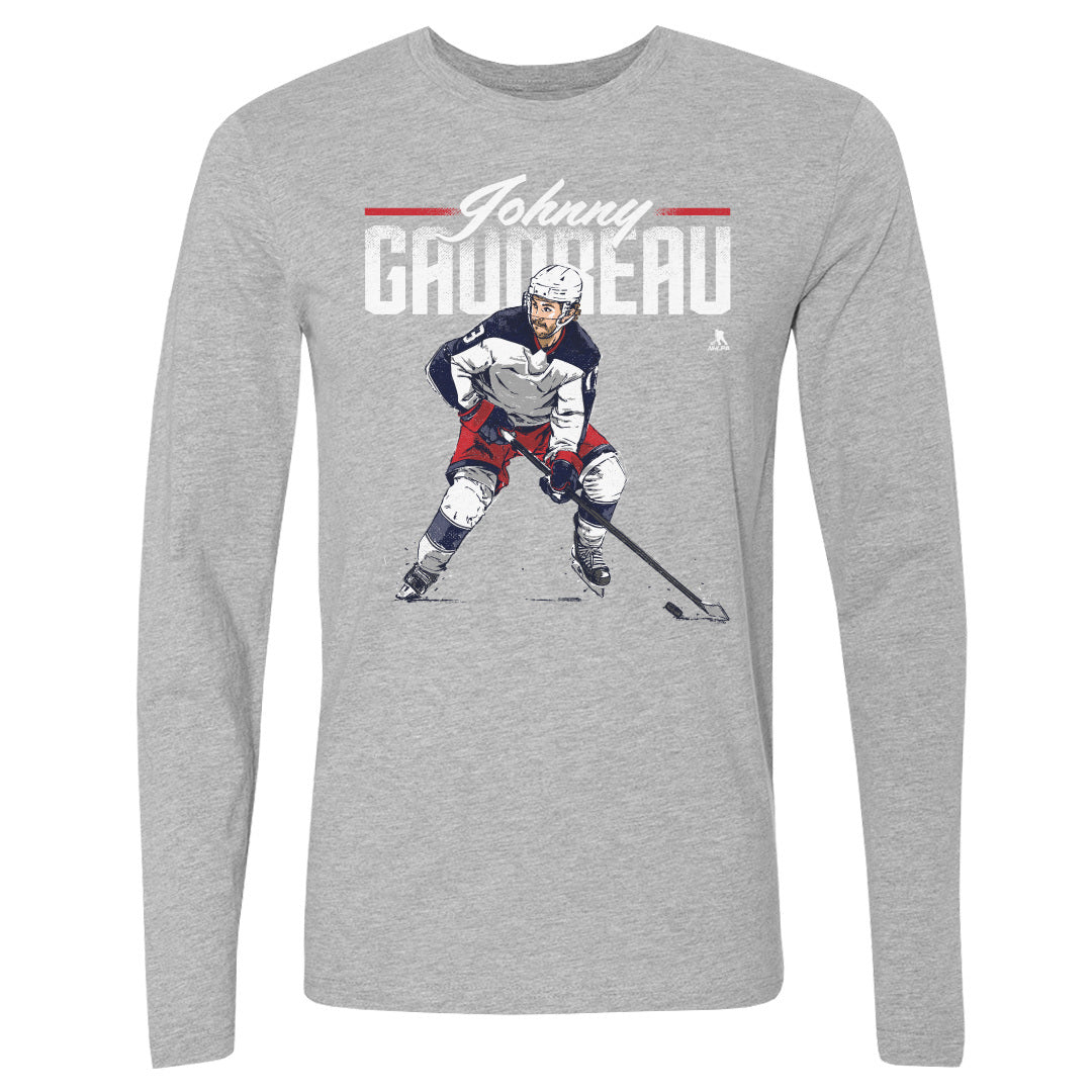 Johnny Gaudreau Men&#39;s Long Sleeve T-Shirt | 500 LEVEL