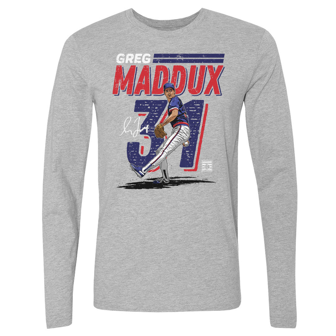 Greg Maddux Men&#39;s Long Sleeve T-Shirt | 500 LEVEL