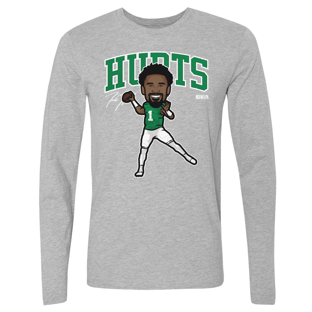 Jalen Hurts Men&#39;s Long Sleeve T-Shirt | 500 LEVEL