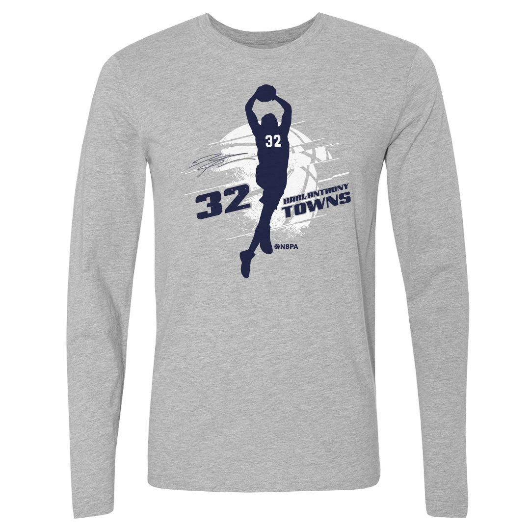 Karl-Anthony Towns Men&#39;s Long Sleeve T-Shirt | 500 LEVEL