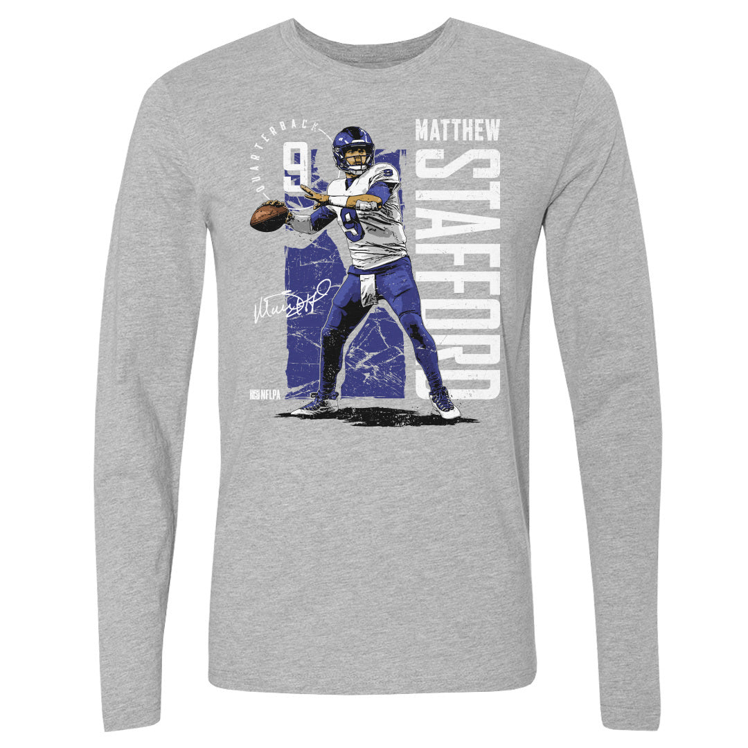 Matthew Stafford Men&#39;s Long Sleeve T-Shirt | 500 LEVEL