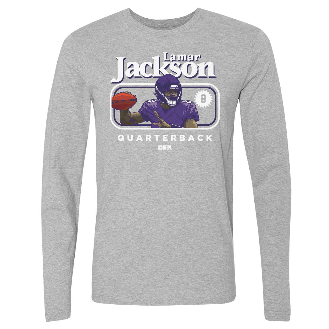 Lamar Jackson Men&#39;s Long Sleeve T-Shirt | 500 LEVEL