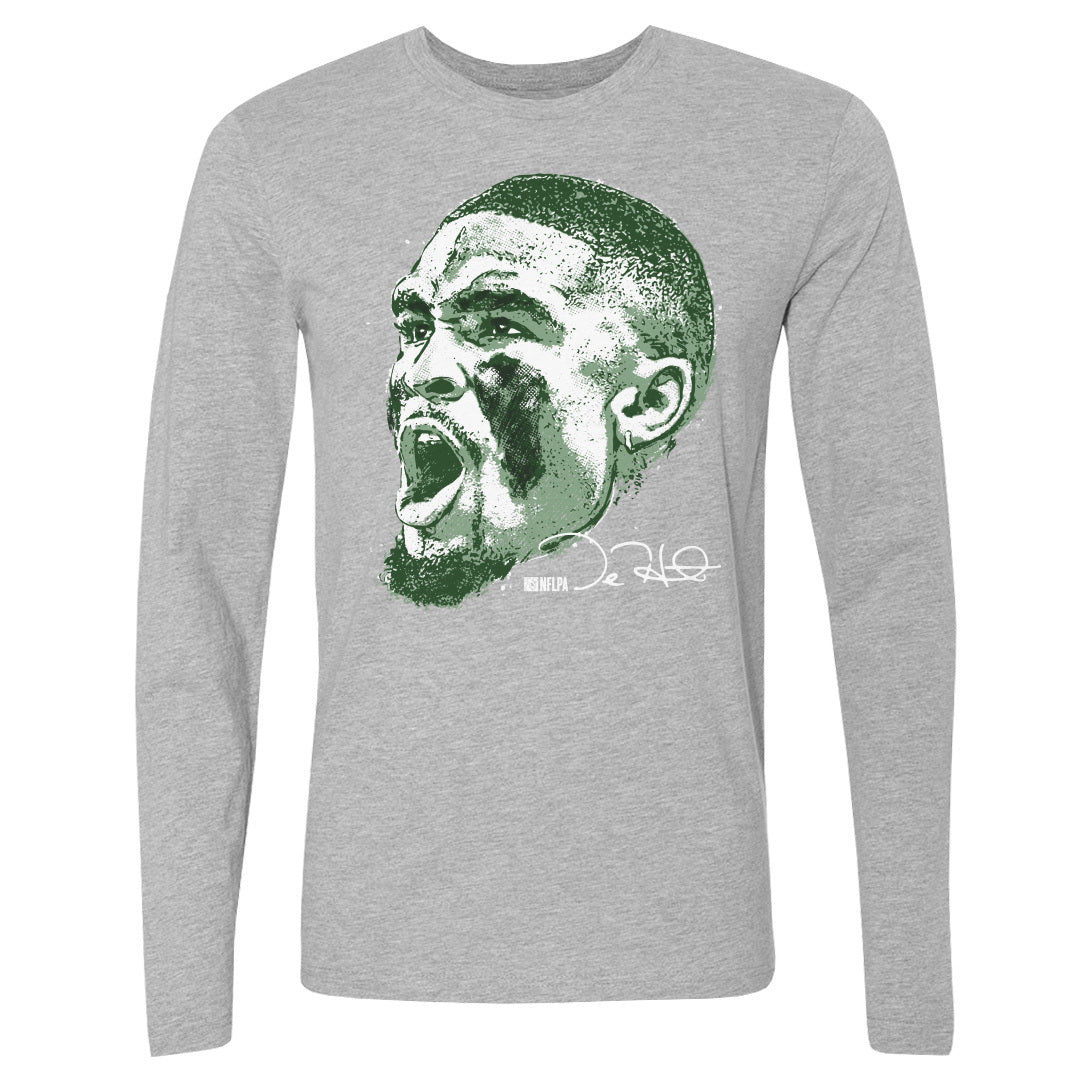 Jalen Hurts Men&#39;s Long Sleeve T-Shirt | 500 LEVEL