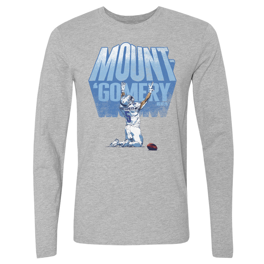 David Montgomery Men&#39;s Long Sleeve T-Shirt | 500 LEVEL