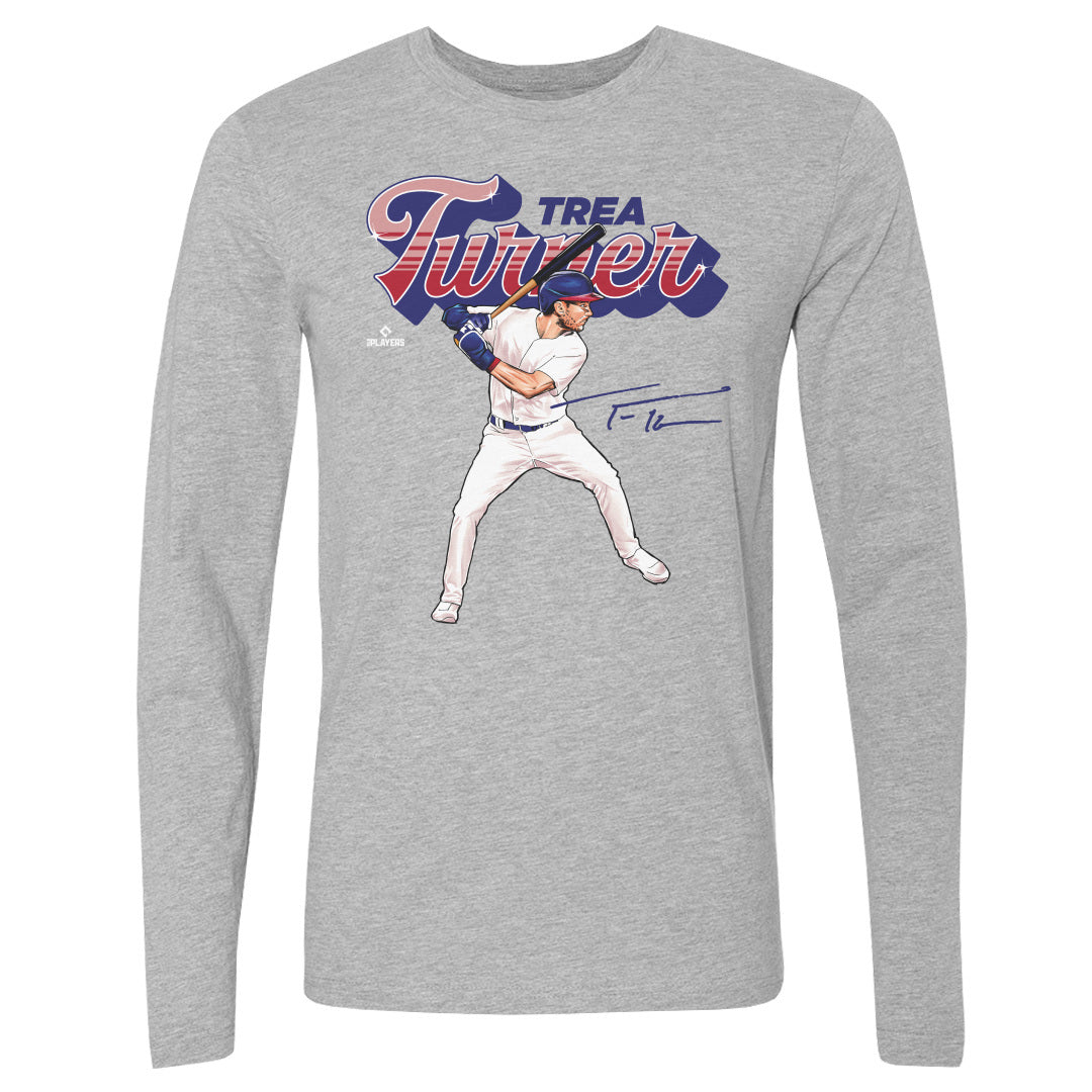 Trea Turner Men&#39;s Long Sleeve T-Shirt | 500 LEVEL