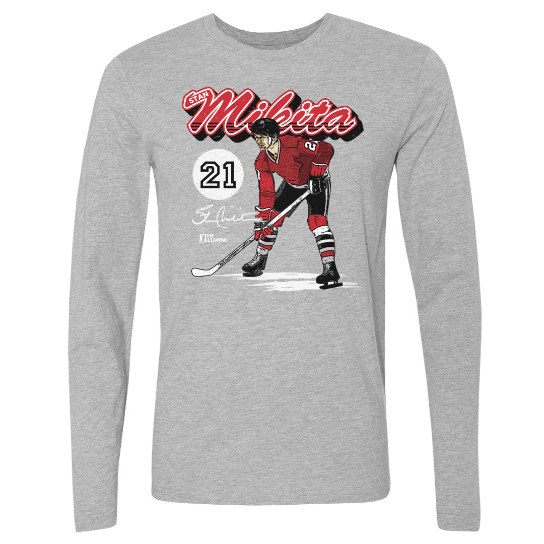 Stan Mikita Men&#39;s Long Sleeve T-Shirt | 500 LEVEL